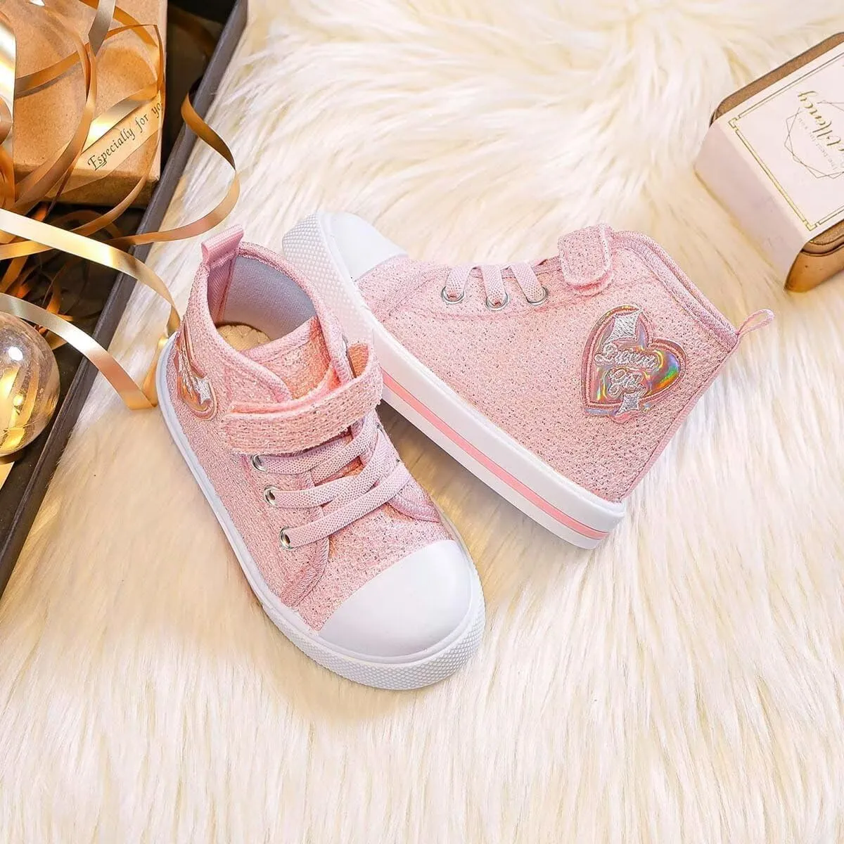 JOEupin Toddler Shoes for Girl & Boy, Toddler Sneakers Little Kid Shoes Casual Stylish Comfortable Slip-On Canvas Sneaker Toddler Shoes