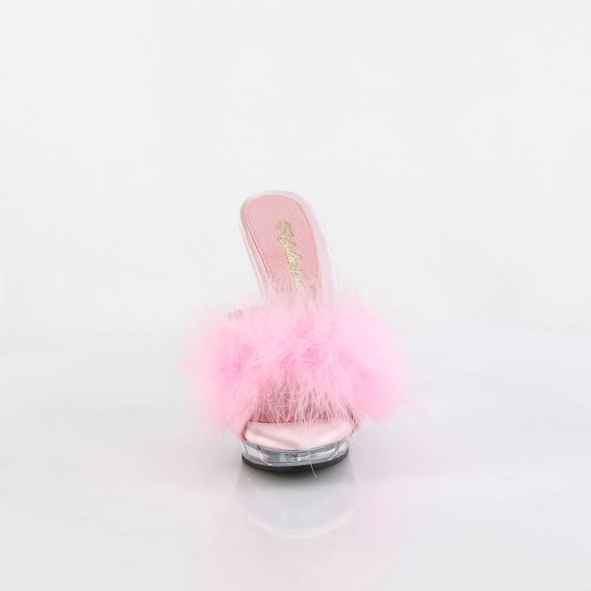 LIP-101-8 Fabulicious 5" Lip Baby Pink Satin Sexy Shoes (High Heels)