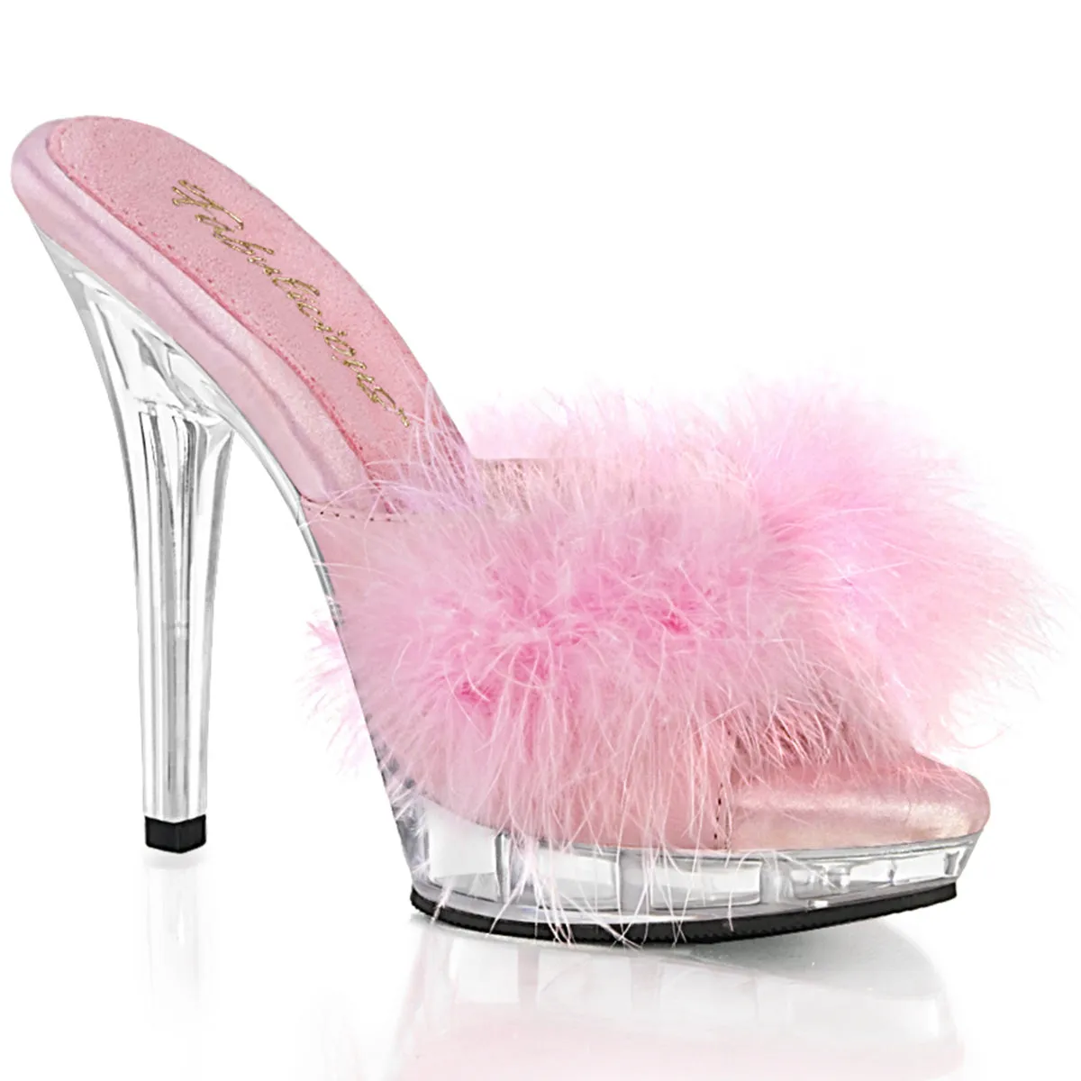 LIP-101-8 Fabulicious 5" Lip Baby Pink Satin Sexy Shoes (High Heels)