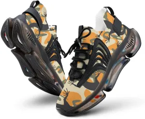 Lizard Camouflage Walking Shoes for Men Lightweight Tennis Fashion Elastic Sports Shoes Cushion Basketball Shoes