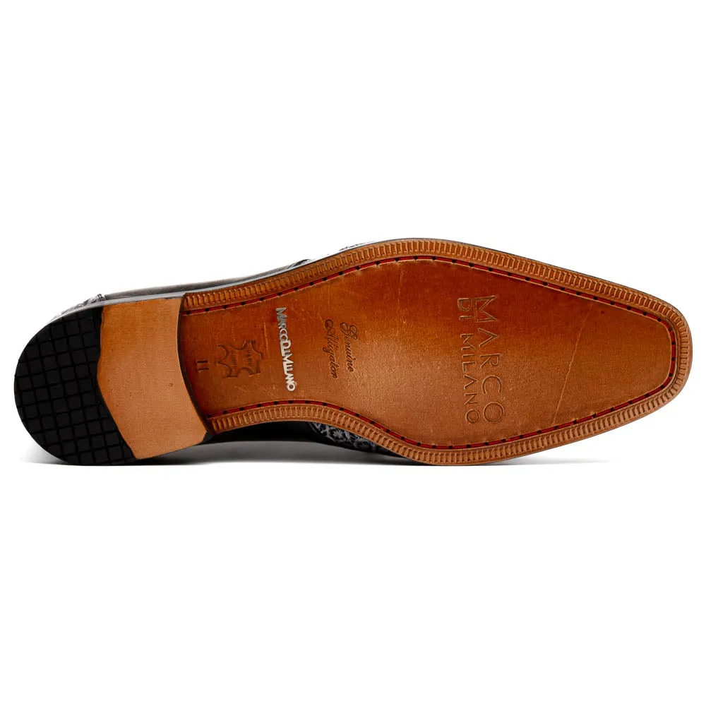 Marco Di Milano Anzio Alligator and Leather Newspaper