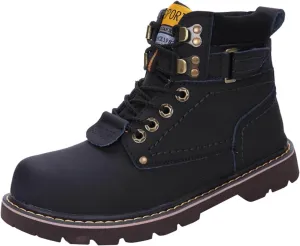 Men Work Boots Steel Toe Hiking Sneakers Fur Lined Ankle Boot Women Safety Toe Shoes Business Casual Lightweight Outdoor Botas Mid Ankle Work Casual Hike Grounded Footwear