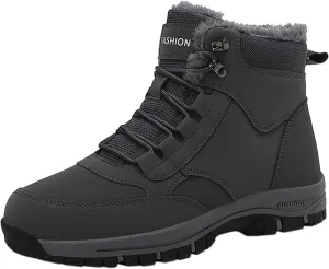 Men Work Boots Steel Toe Hiking Sneakers Fur Lined Ankle Boot Women Safety Toe Shoes Business Casual Lightweight Outdoor Botas Mid Ankle Work Casual Hike Grounded Footwear