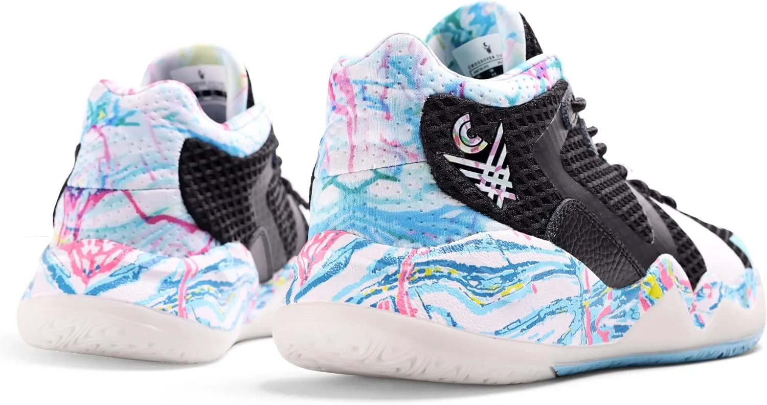 Mens Basketball Shoes with Twitch Foam Midsole and Wavybone Outsole for High Rebound and Traction
