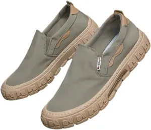 Men's Breathable Canvas-Bottom Casual Skate Shoes with Lace-Up Design - Ideal for Outdoor Leisure & Daily Wear
