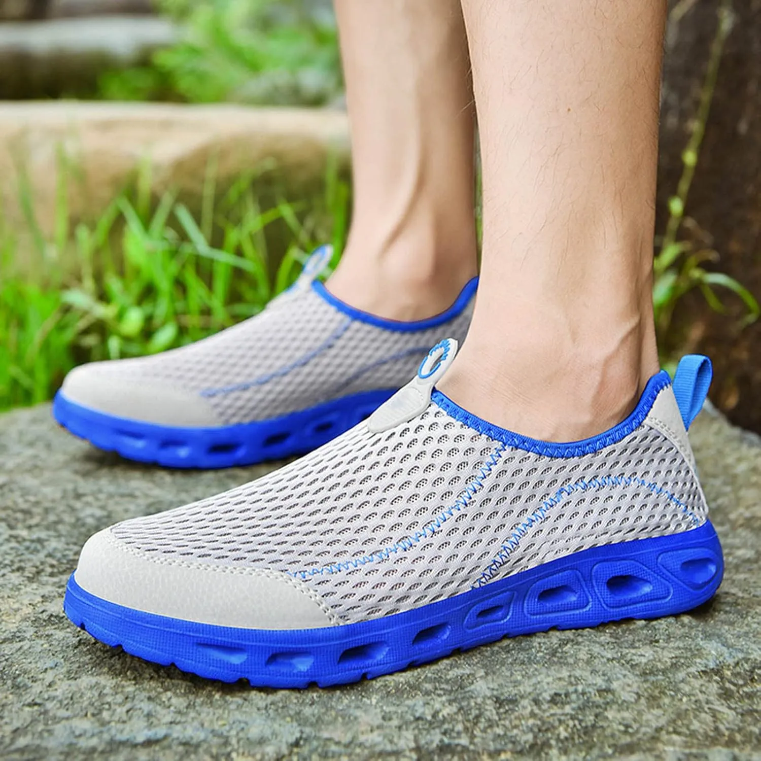 Men's Casual Sneakers Mens Running Shoes Comfortable Tennis Sneakers Walking Slip on Athletic Breathable Sport Shoe