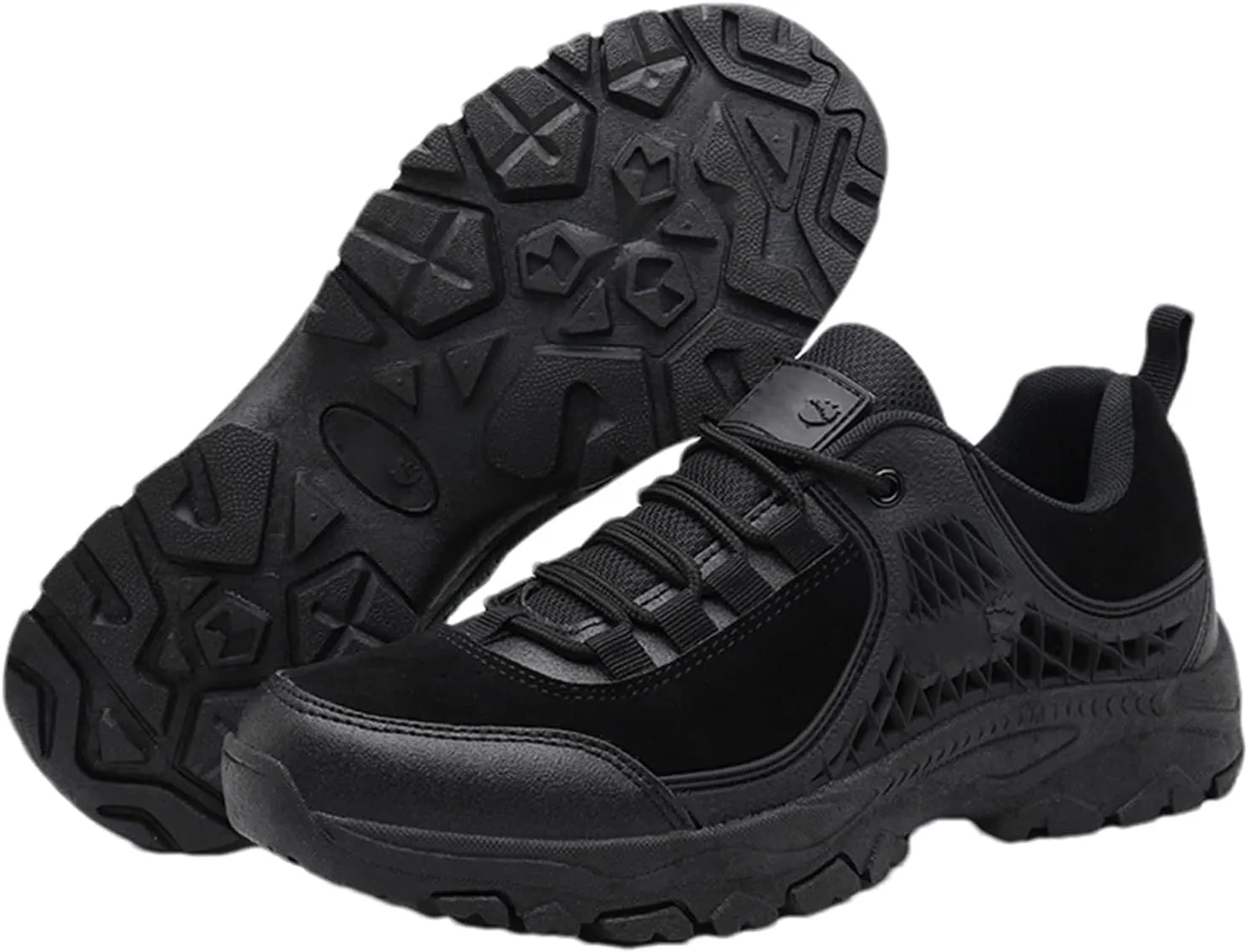Men's Waterproof Hiking Boots, Military Tactical Boots for Men, Outdoor Lightweight Work Boots,Low Cut Training Shoes,for Outdoor Hiking, Rock Climbing, Hunting Etc