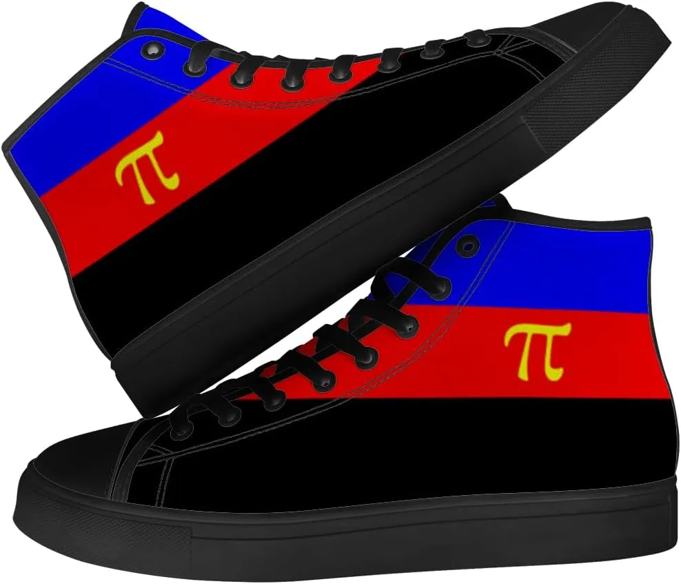 Men's Women's High Top Sneakers LGBTQ Canvas Shoes LGBT Flag Shoes Gifts for Men Women