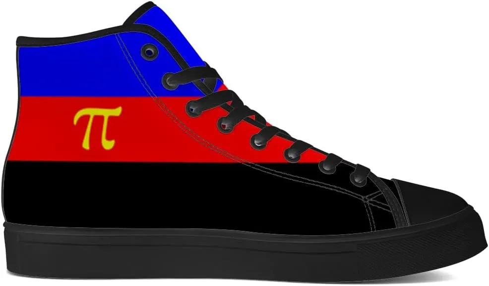 Men's Women's High Top Sneakers LGBTQ Canvas Shoes LGBT Flag Shoes Gifts for Men Women