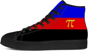 Men's Women's High Top Sneakers LGBTQ Canvas Shoes LGBT Flag Shoes Gifts for Men Women