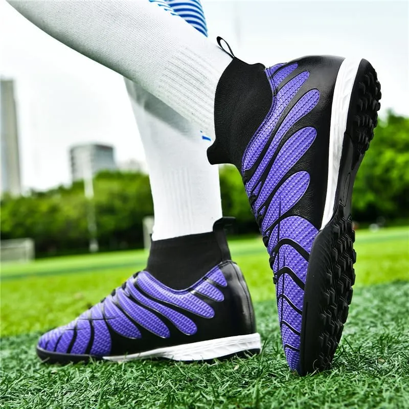 Men??s Womens Soccer Cleats Breathable Lightweight Training Fashion Sneaker Unisex Professional Training Turf Football Boots