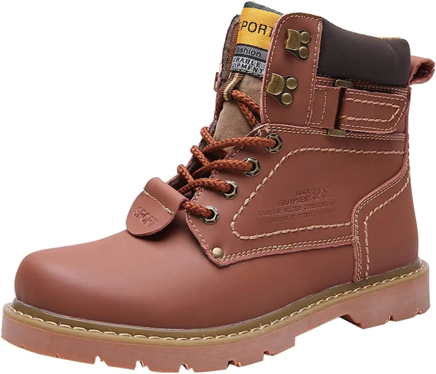 Men's Work Boots Slip On Hiking Sneakers Shoes Warm Women's Safety Shoes Business Casual Platform Sneakers Lightweight Safety Hike Grounded Footwear