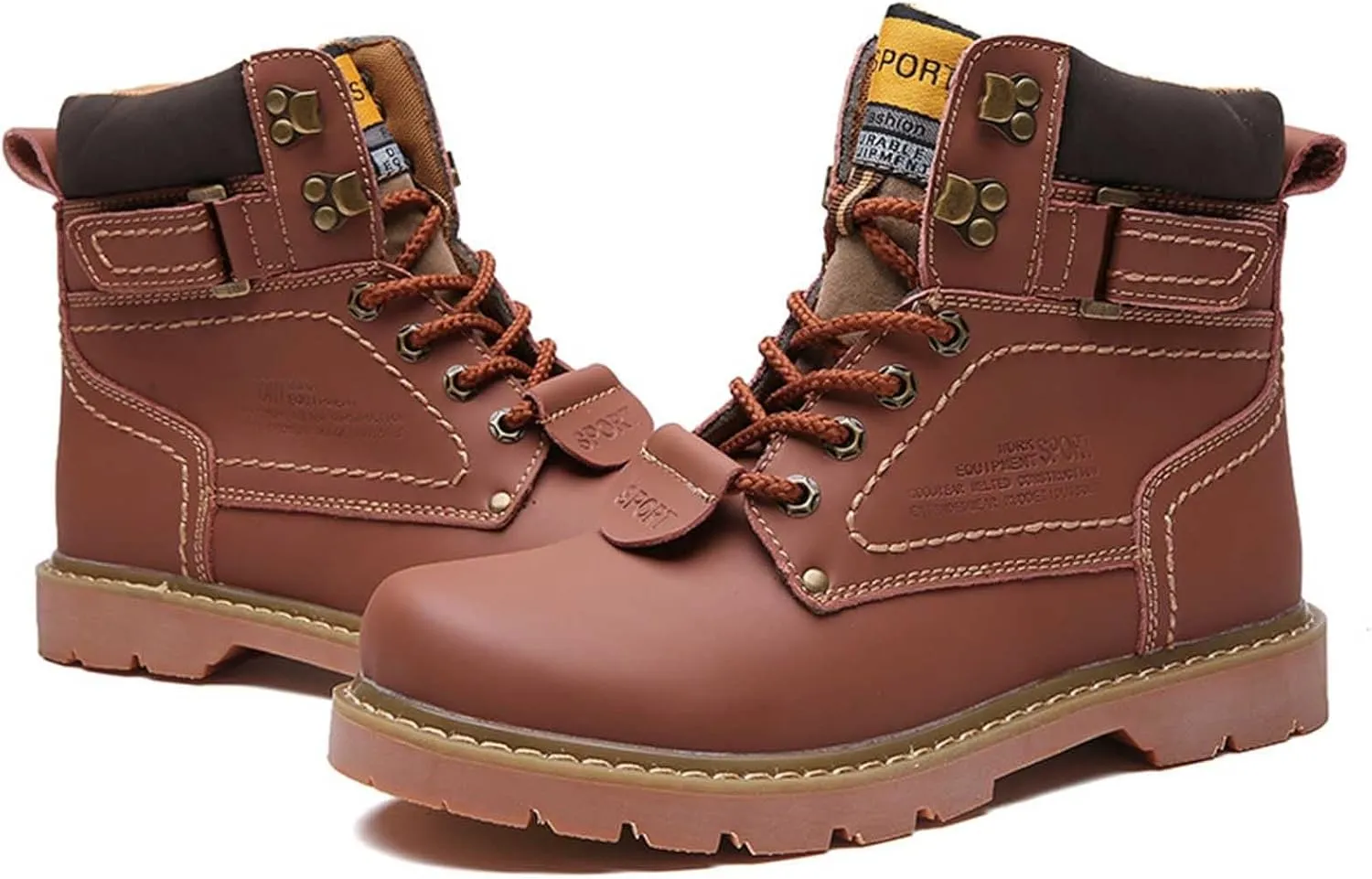 Men's Work Boots Slip On Hiking Sneakers Shoes Warm Women's Safety Shoes Business Casual Platform Sneakers Lightweight Safety Hike Grounded Footwear