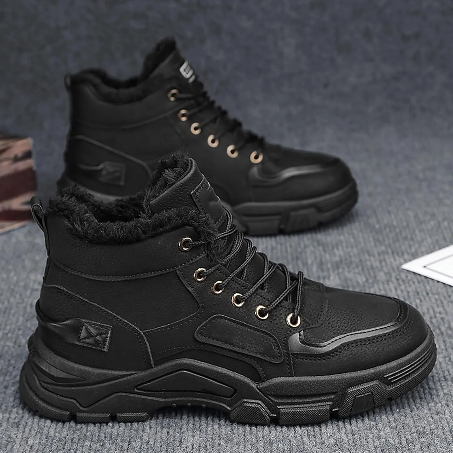 Men's Work Boots Slip On Hiking Sneakers Women's Slip On Warm Womens Working Shoes Waterproof Non Slip Shoes Food Service Waterproof Hike Grounded Footwear