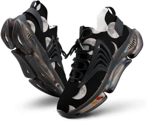 Moon Phases Walking Shoes for Men Lightweight Tennis Fashion Elastic Sports Shoes Cushion Basketball Shoes