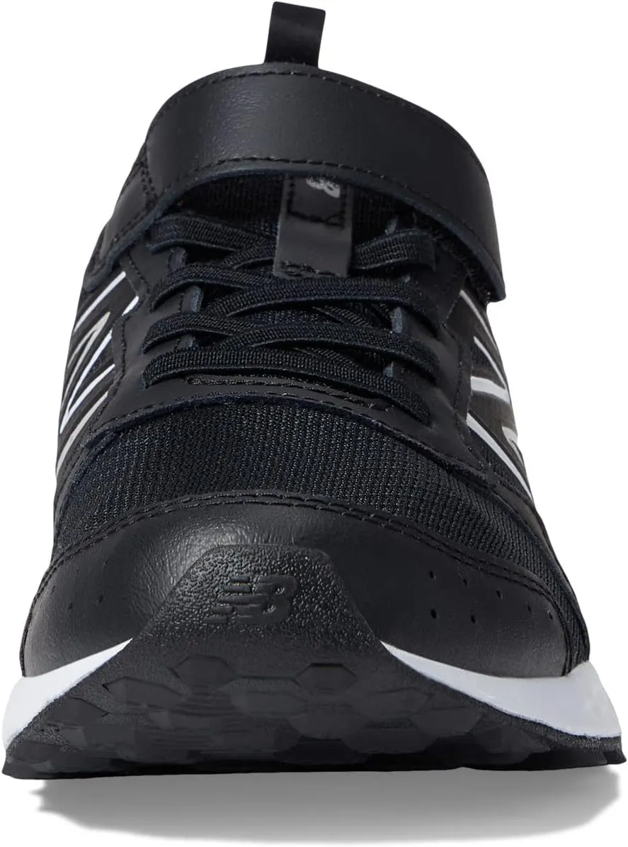 New Balance Fresh Foam 650v1 Bungee Lace with Top Strap Sneakers, Black/Metallic Silver