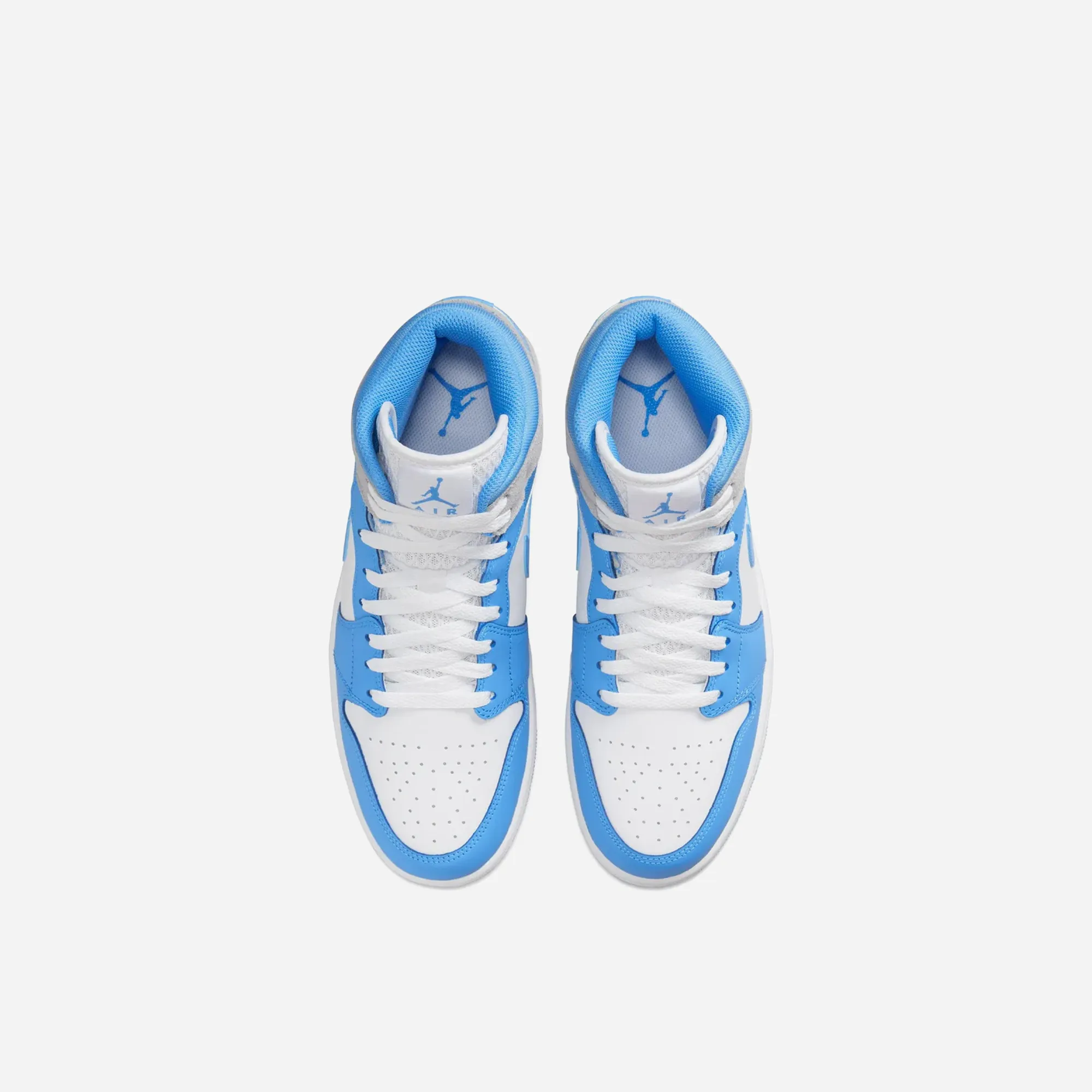 Nike Jordan 1 Mid University Blue Grey Blue Grey mids