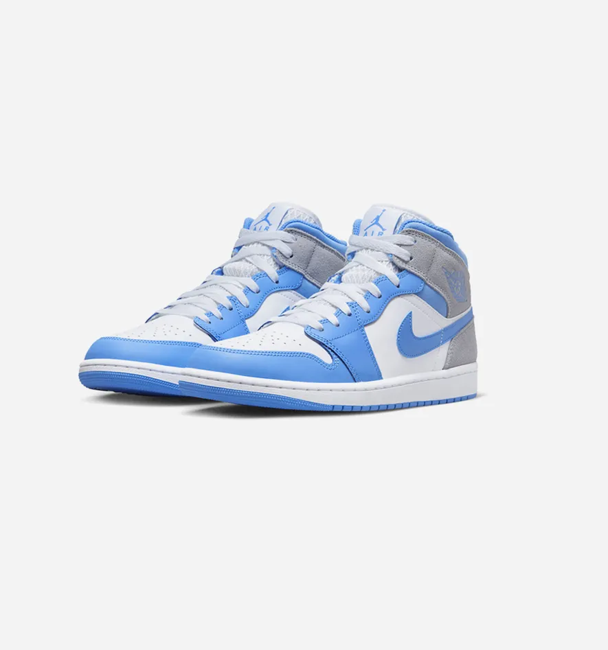 Nike Jordan 1 Mid University Blue Grey Blue Grey mids