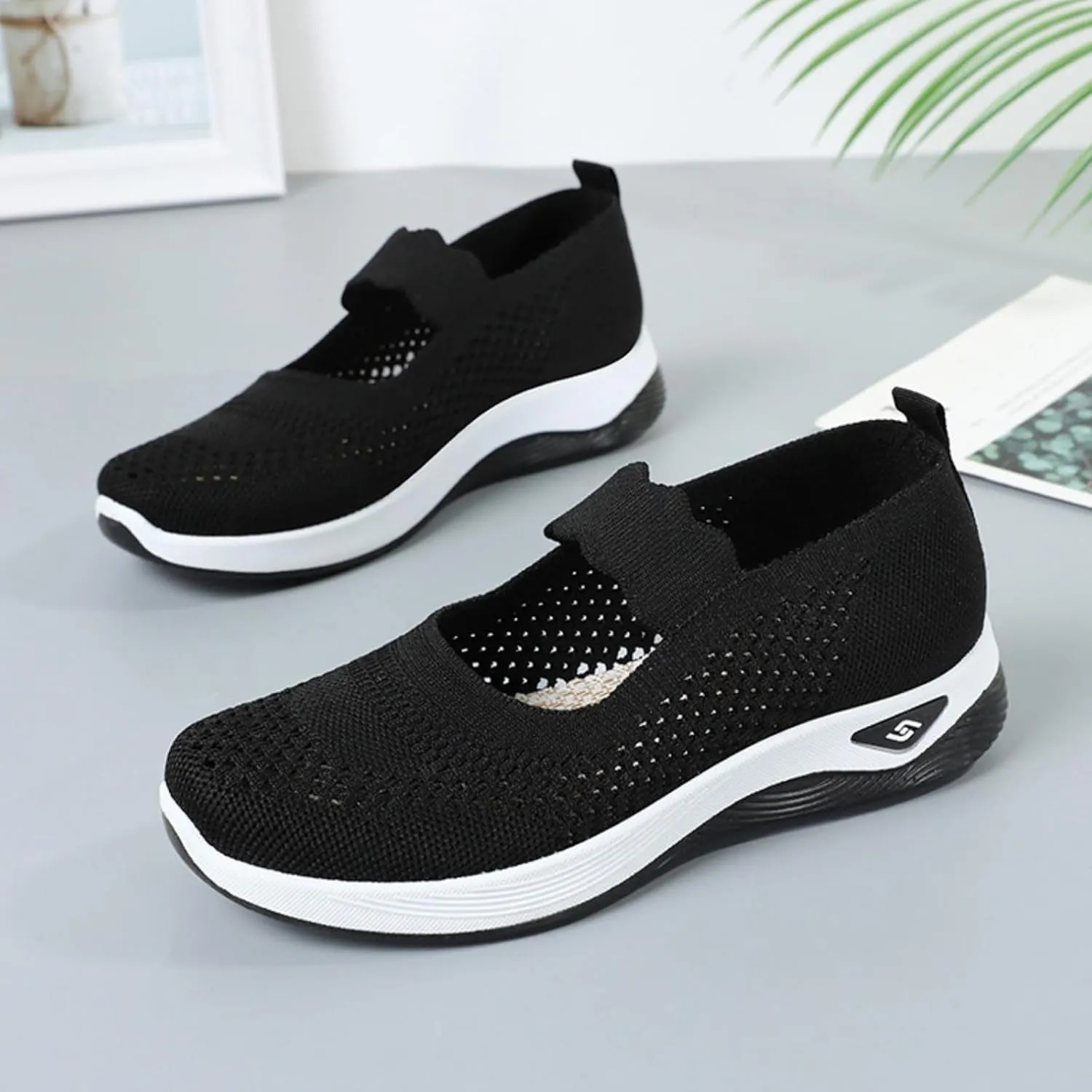 Orthopedic Shoes for Women 2025 Comfortable Breathable Walking Comfortable Slip on Sneakers Lightweight Sneaker Non Slip Shoes with Arch Support Sneakers