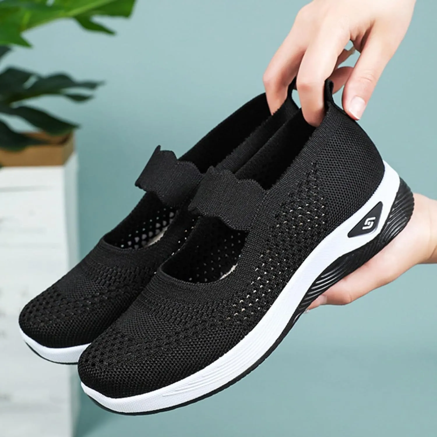 Orthopedic Shoes for Women 2025 Comfortable Breathable Walking Comfortable Slip on Sneakers Lightweight Sneaker Non Slip Shoes with Arch Support Sneakers