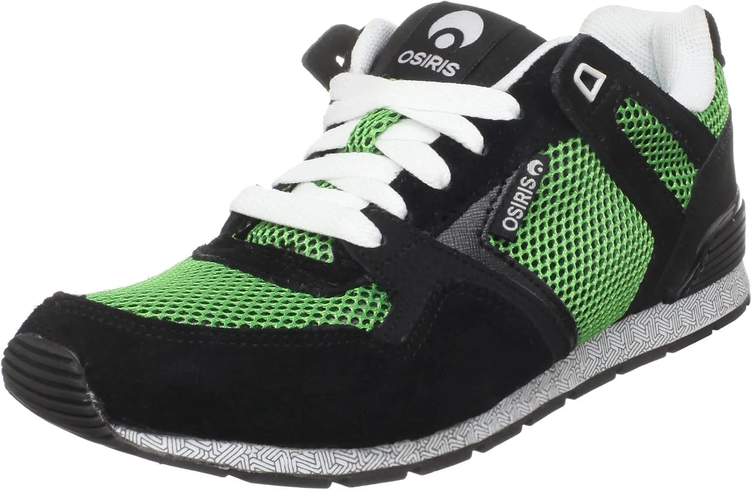 Osiris Men's Hayou LT Skate Shoe,Black/Green/White,11 M US