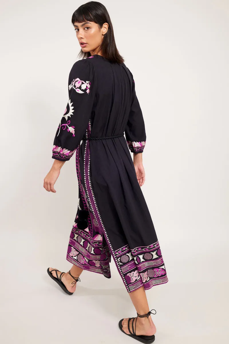 Pratchi Embroidered Dress