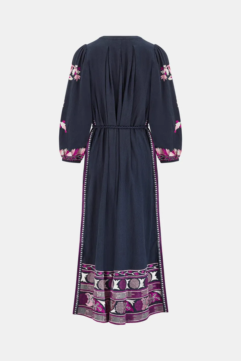 Pratchi Embroidered Dress