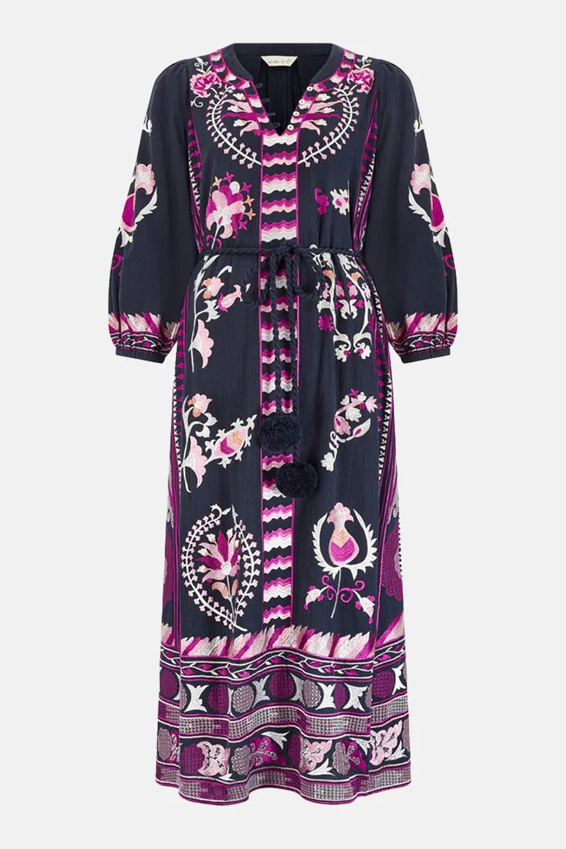 Pratchi Embroidered Dress