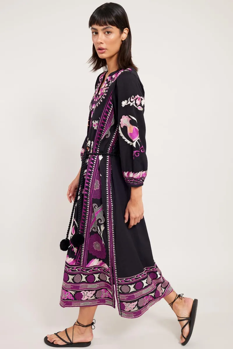 Pratchi Embroidered Dress