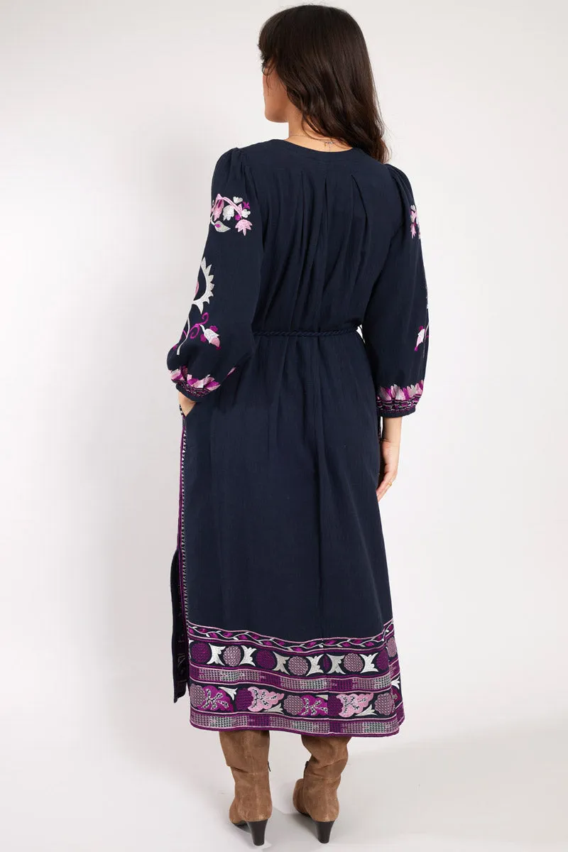 Pratchi Embroidered Dress