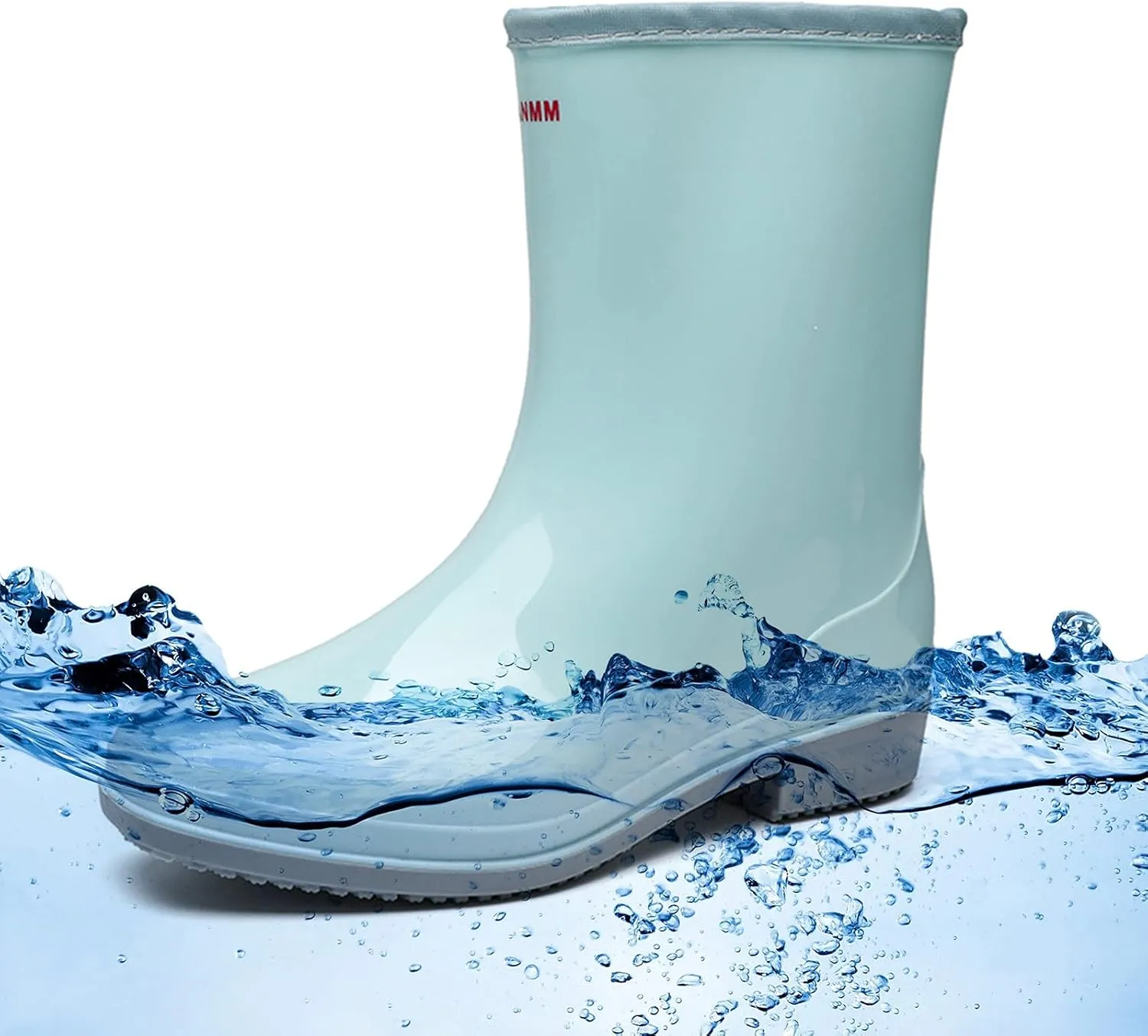 Rain Boots Women Tall Waterproof Mens Grounded Footwear Booties Work Barefoot Shoes Women's Rubber Rain Boots Waterproof & Anti-slip Womens Boots Fall 2024