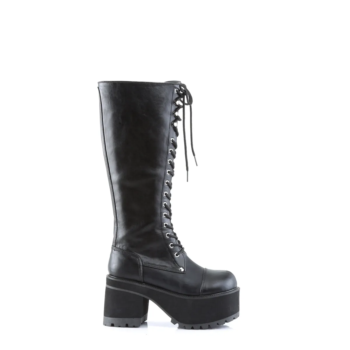 RANGER-302 DemoniaCult Black Vegan Leather Sexy Unisex Platform Shoes & Boots (Alternative Footwear)