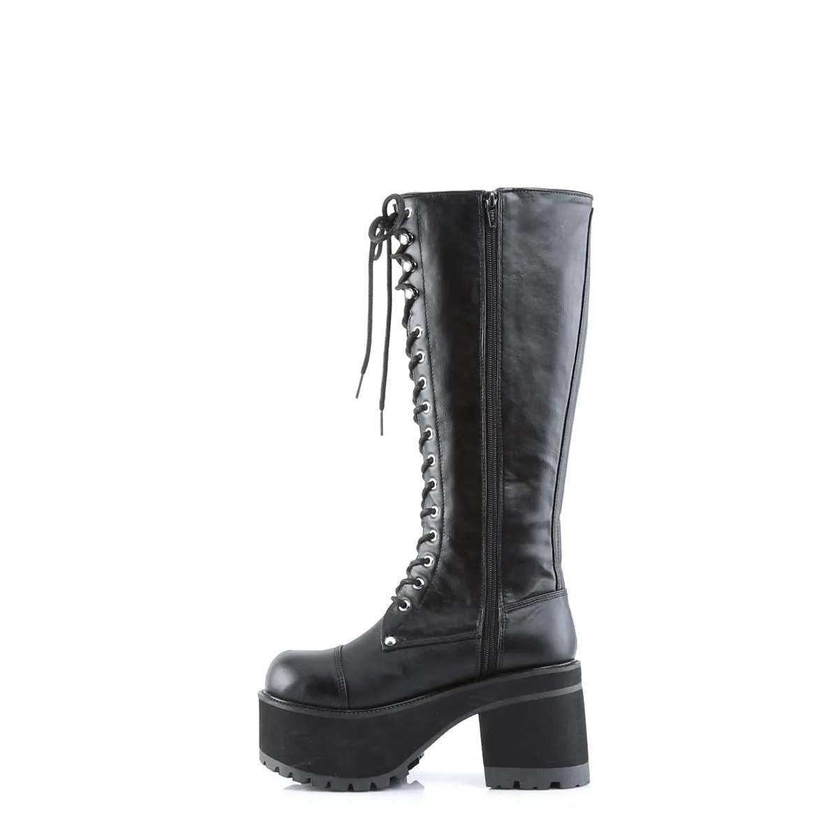 RANGER-302 DemoniaCult Black Vegan Leather Sexy Unisex Platform Shoes & Boots (Alternative Footwear)