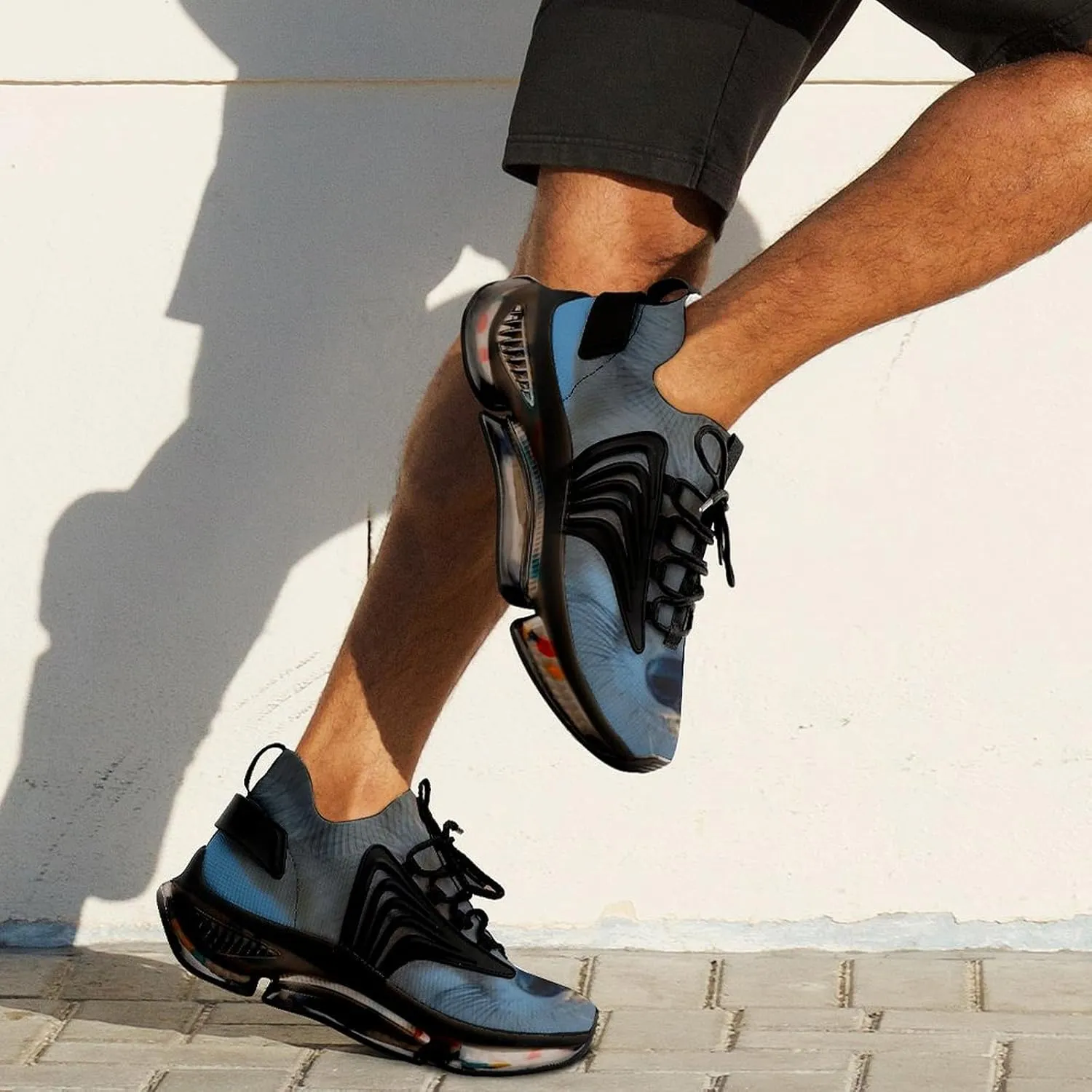 Red Fox Face Walking Shoes for Men Lightweight Tennis Fashion Elastic Sports Shoes Cushion Basketball Shoes