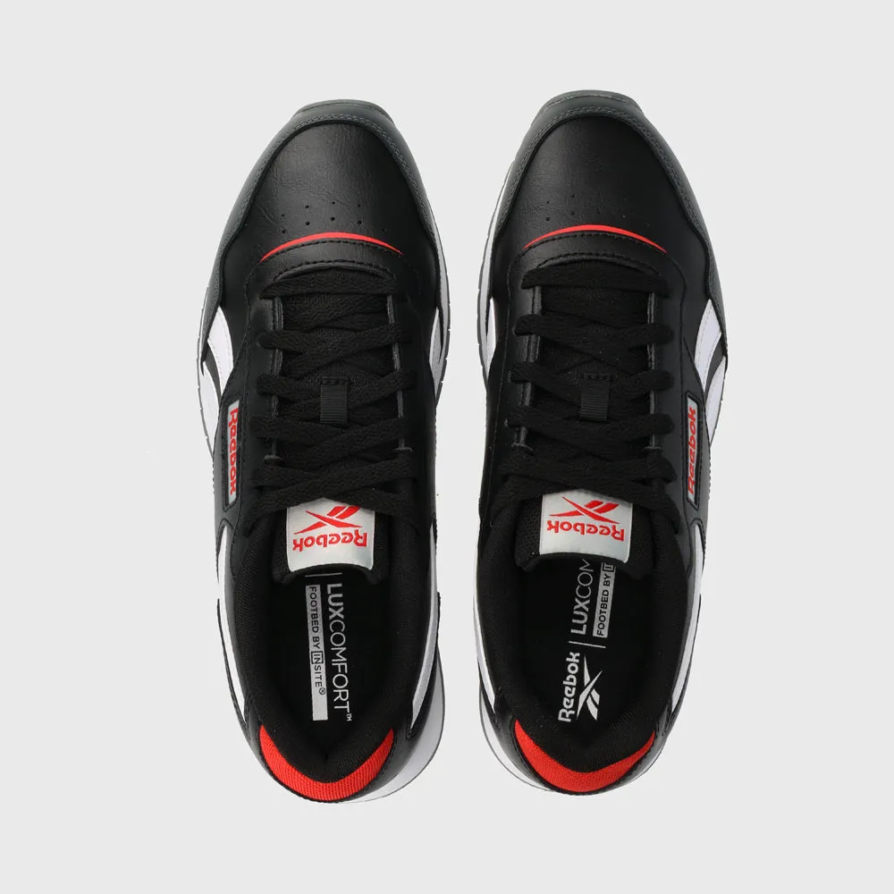 Reebok Mens Glide Sneaker Black/white/red _ 183023 _ Black