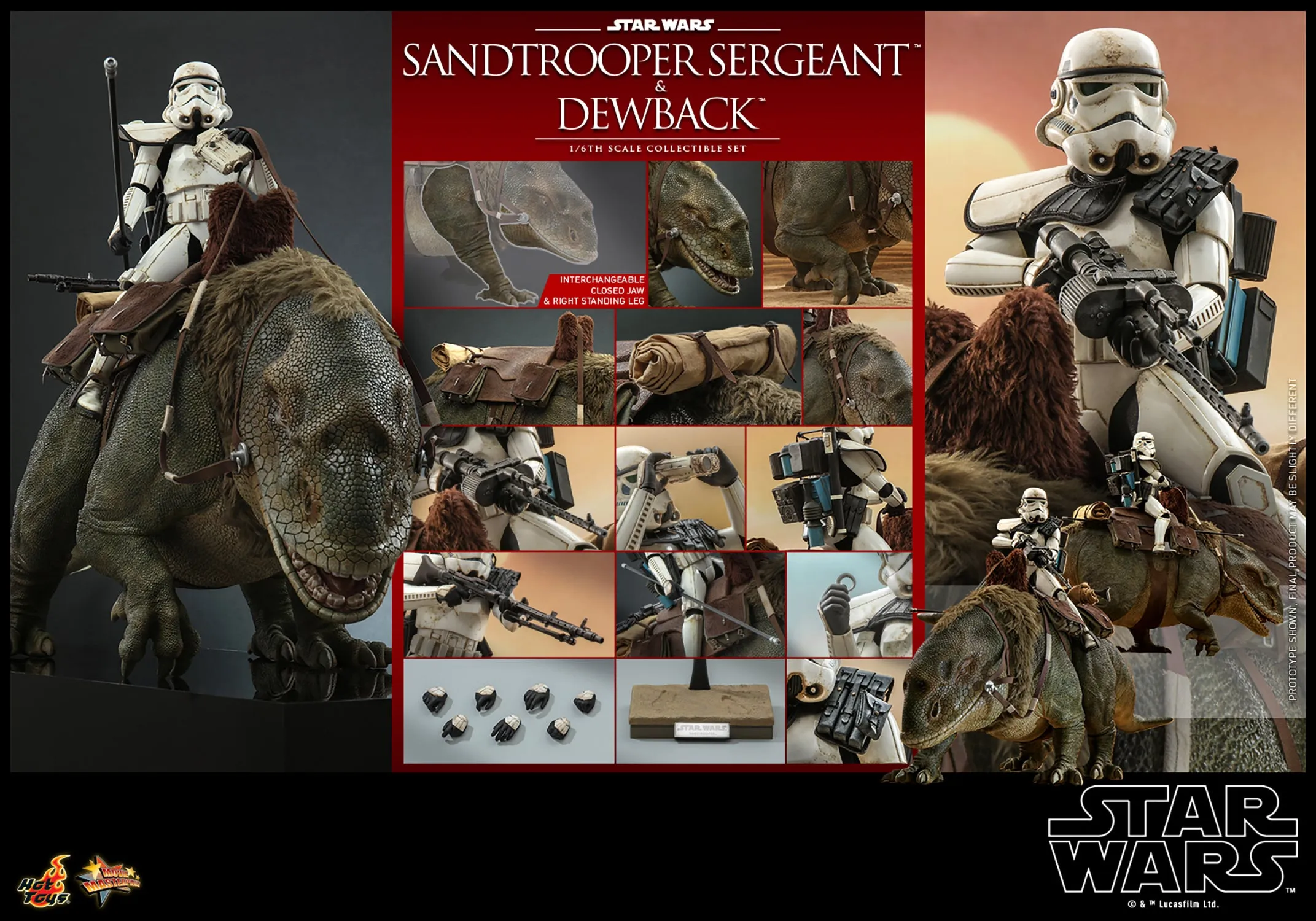 Sandtrooper Sergeant and Dewback 1/6 Scale Figure Set by Hot Toys