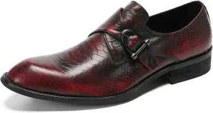 Santimon Mens Loafers Formal Dress Slip On Shoes Leather Wedding Fashion Casual Driving Monk Strap Loafers Business Prom Tuxedo Summer Shoes for Men