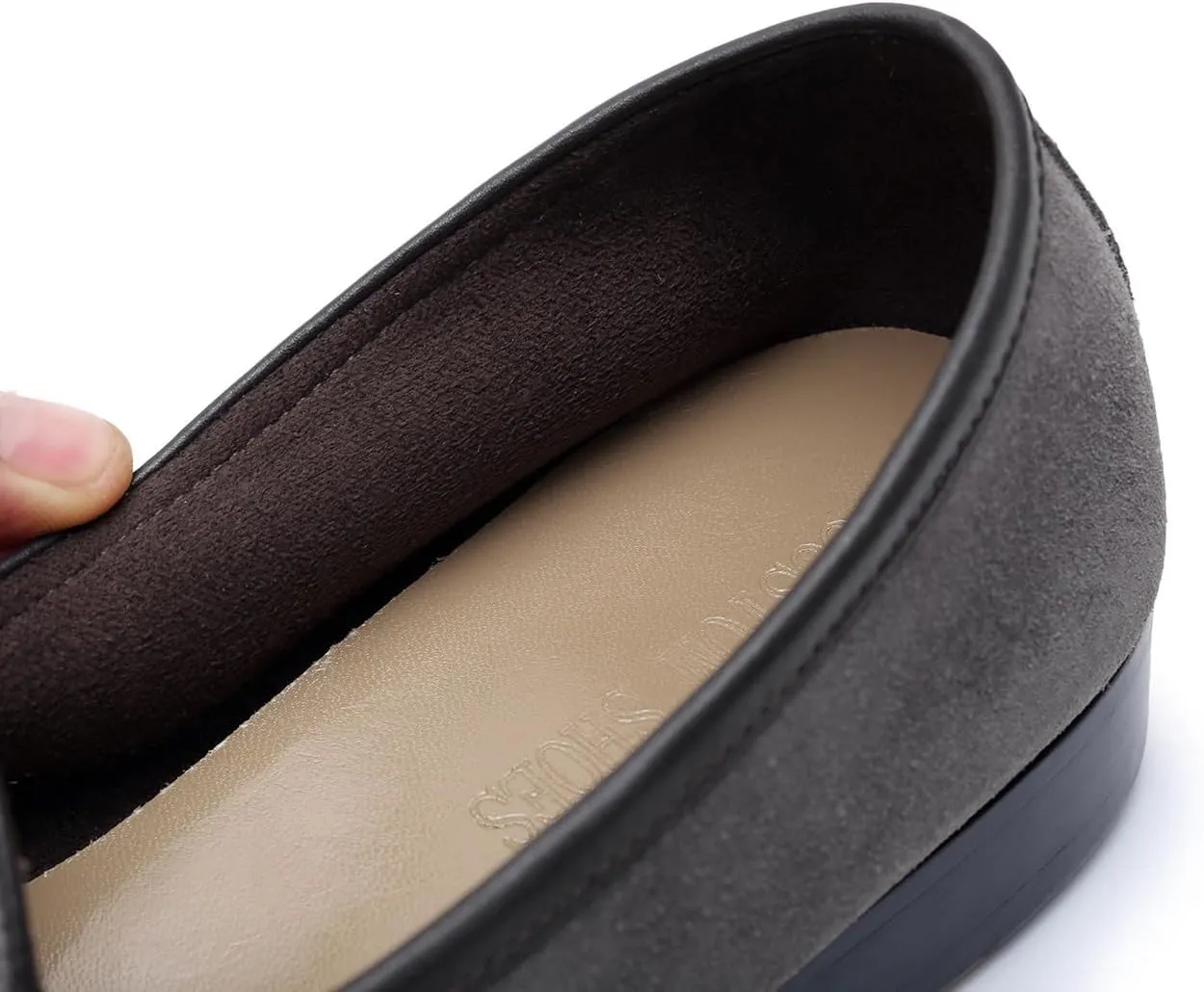 Santimon Men's Velvet Penny Loafers with Gold Buckle, Genuine Leather Formal Dress Slip On Shoes,Prom Wedding Tuxedo Shoes for Men