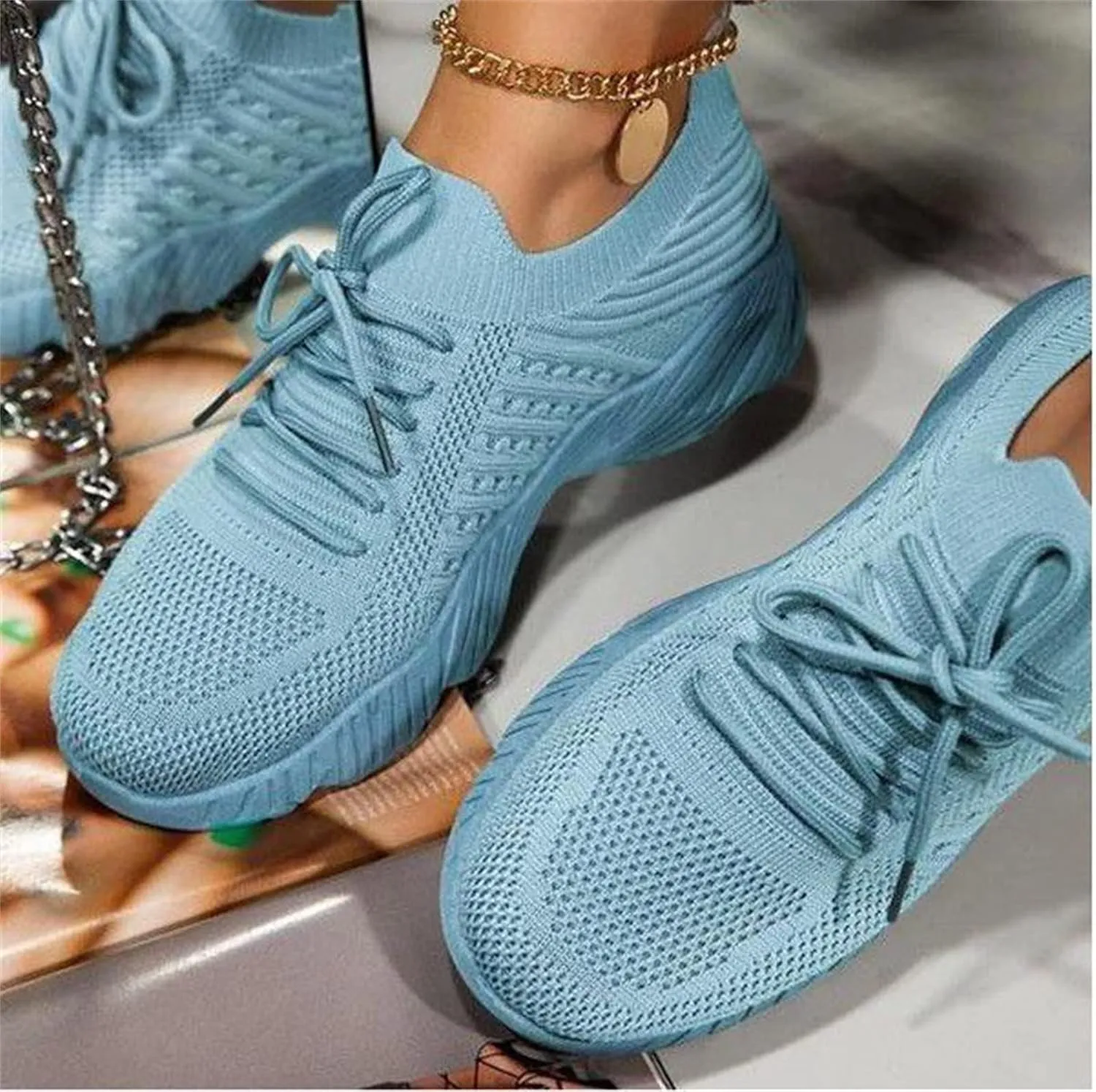 Sneakers For Women Trendy 2025 Walking Shoes Lightweight Running Jogging Sneakers Casual Slip On Gym Tennis Shoes