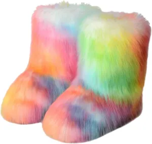 Snow Boots for Women Waterproof Insulated Ankle Snow Boots Womens 8.5 Waterproof Waterproof Snow Boots Wide Waterproof Slip on Boots for Women Women's Winter Boots Bear Paw Tall