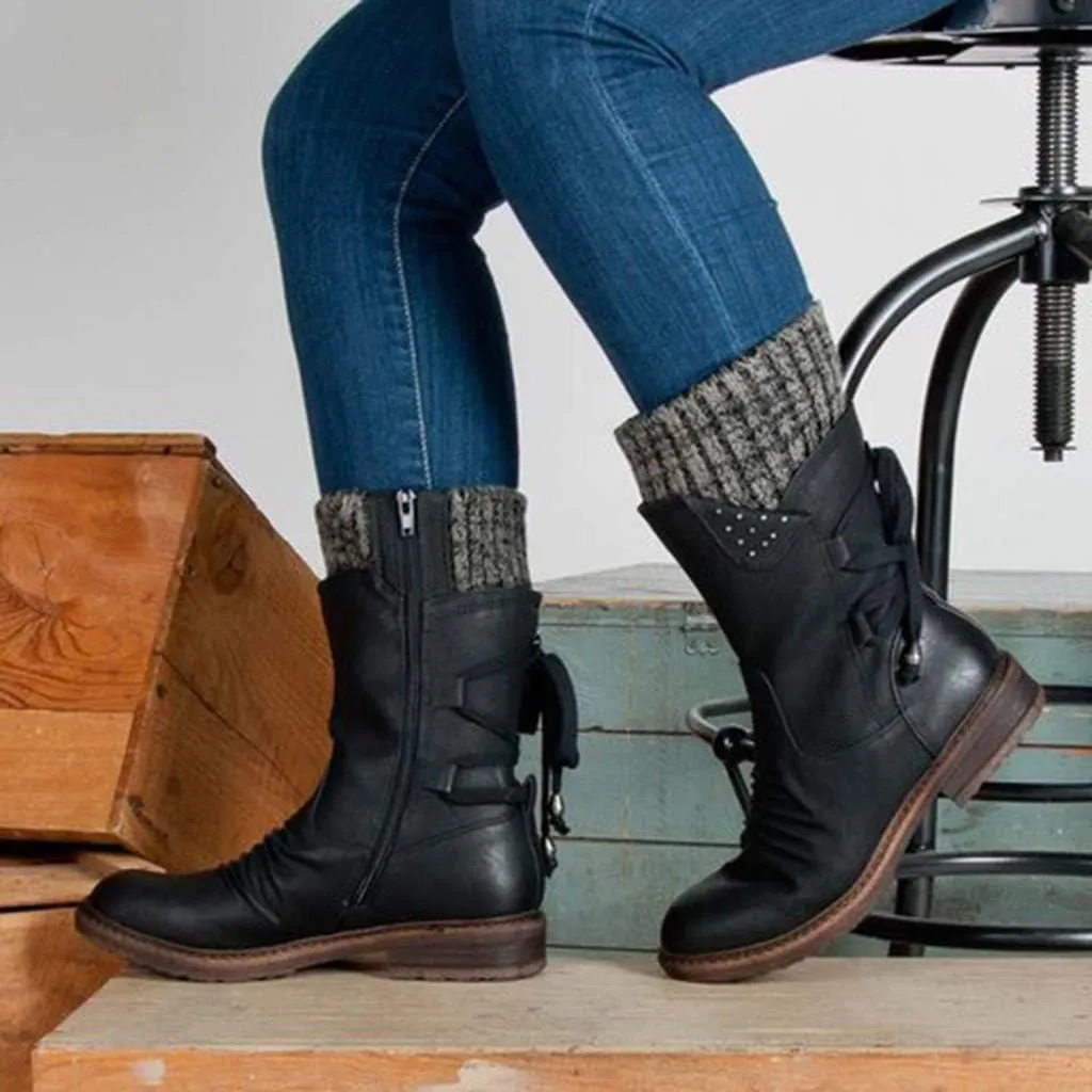 Snow Boots for Women Waterproof Insulated Ankle Snow Boots Womens 8.5 Waterproof Waterproof Snow Boots Wide Waterproof Slip on Boots for Women Women's Winter Boots Bear Paw Tall
