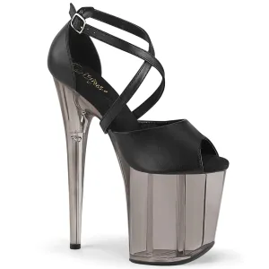 SPECTATOR-1017RSF Pleaser Clear/Black Sexy Platform Shoes (Pole Dancing Heels)