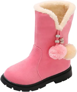 Toddler Boys Size 8 Shoes Kids Baby Girls Shoes Fashion Bowkont Cotton Boots Snow Boots Soft Shoes Fashion Cotton Boot Ankle Boots Infant Boy 5 Summer Shoe