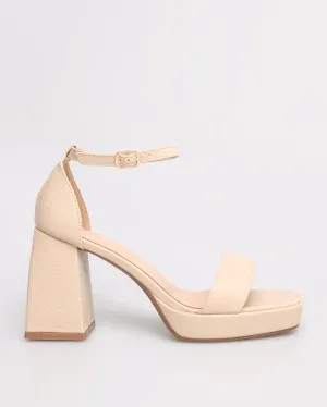 Tomaz NN180 Ladies Open Toe Wide-Block Heels