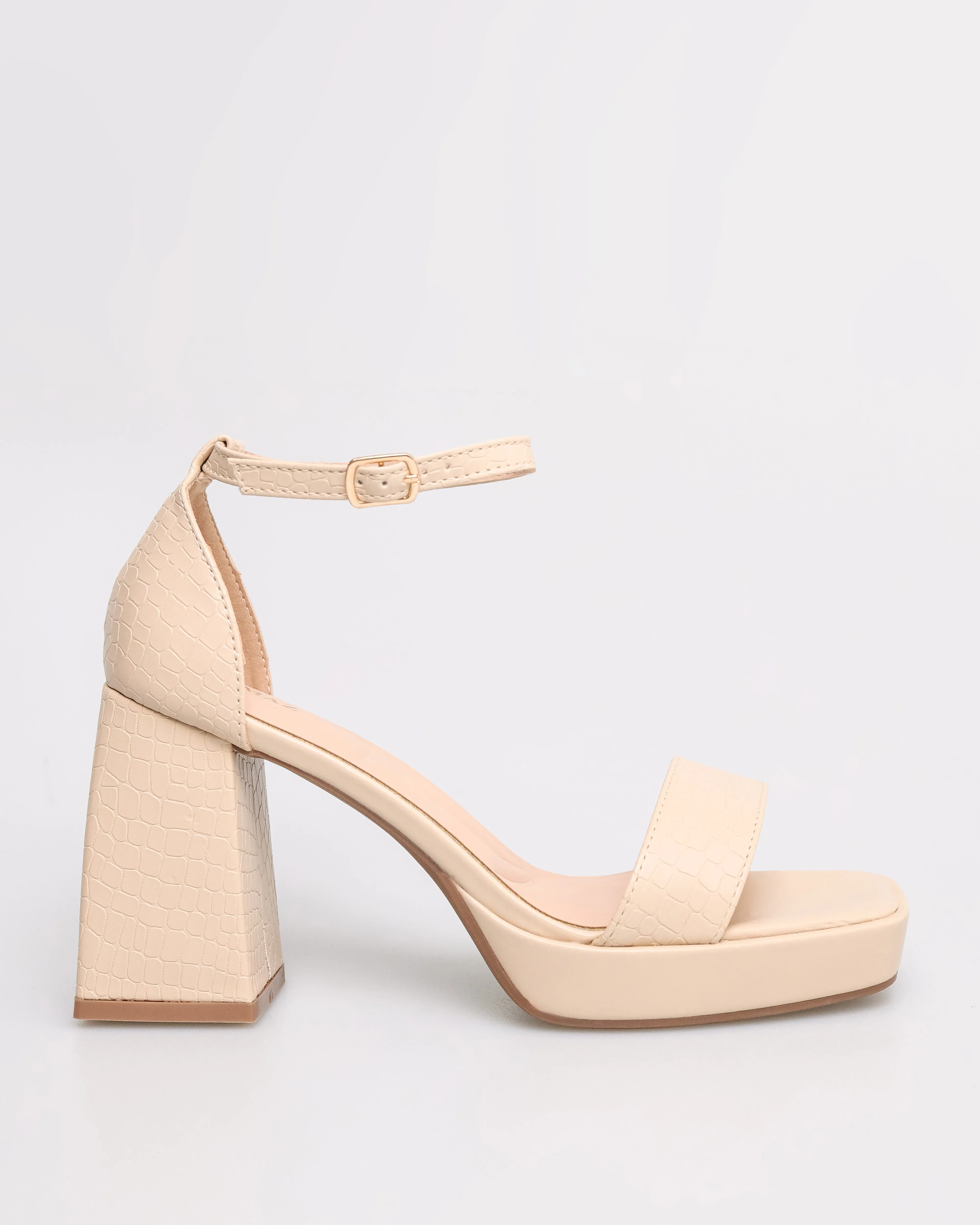 Tomaz NN180 Ladies Open Toe Wide-Block Heels