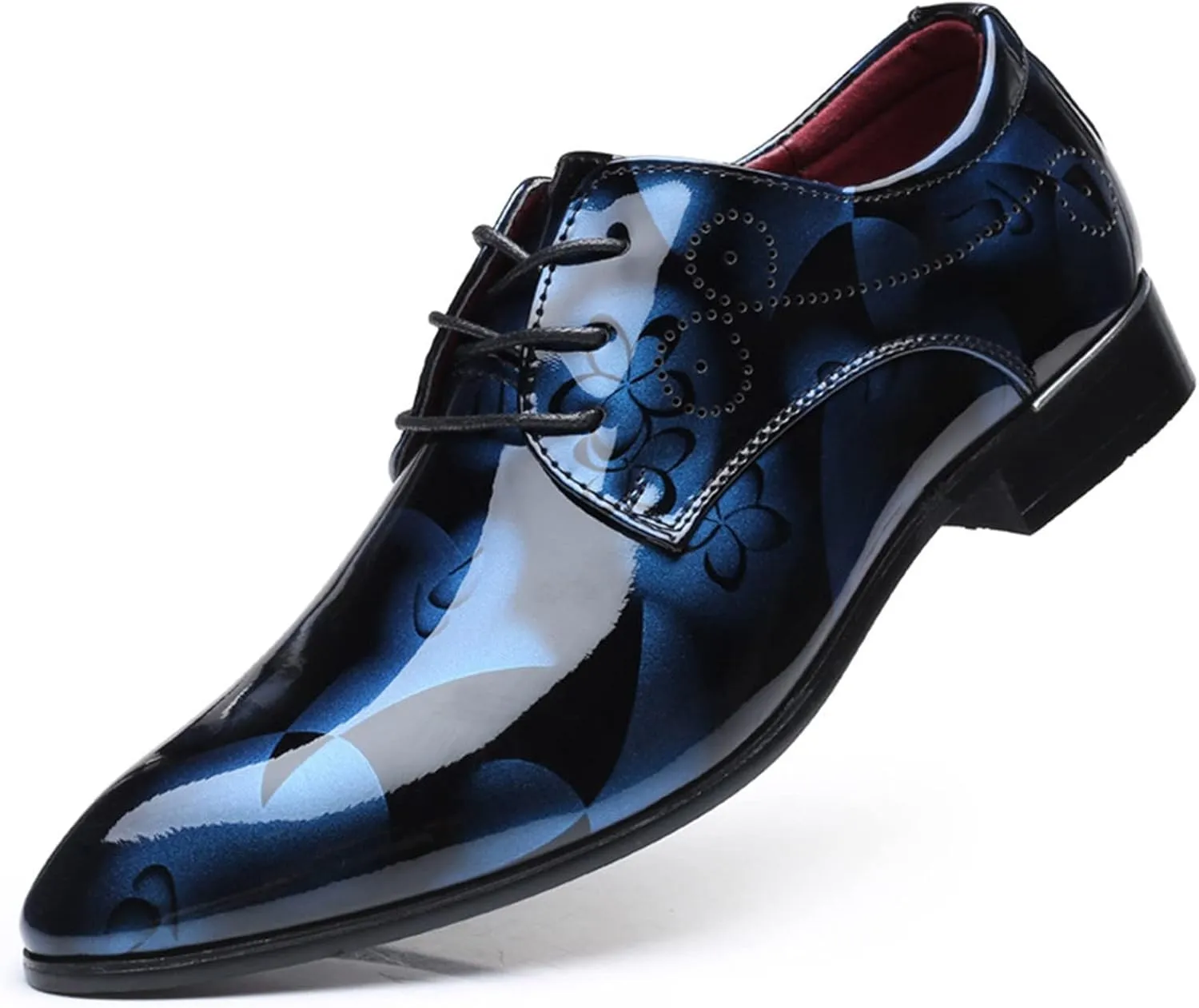 Vintage Shoes Men Leather Classical Style Shoes for Men Slip On PU Leather Low Rubber Sole Block Heel Work Double Monk Strap Leather Men's Shoes