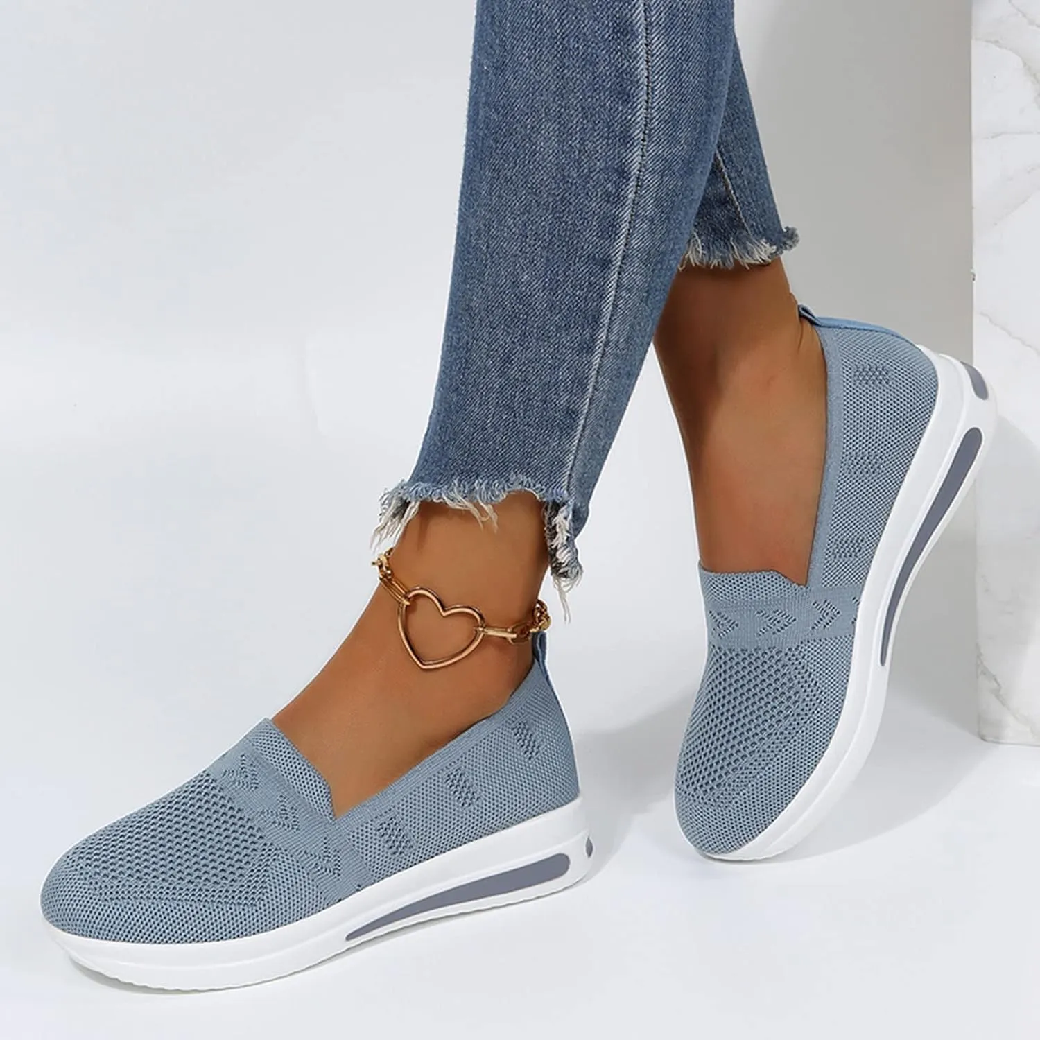 Wedge Sneakers for Women White Tenis OrtopDicos para El Arco De Pies De Mujer Arch Support Wide Width Casual Shoes for Women Black Sequin Gym Shoes for Women Women's Slip On Shoes Size 7.5 W