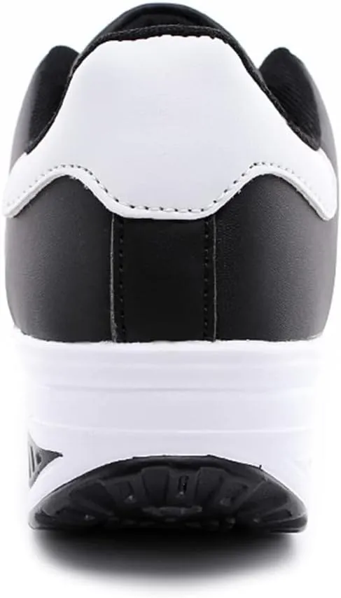 White Wide Width Casual Sneakers Women Cute Black Shoes for Women Womens Casual Shoes Slip On Loafers Silver Wedge Sneakers for Women Dressy Zapatos De Mujer CModos Bajos para Fiesta Cerrados
