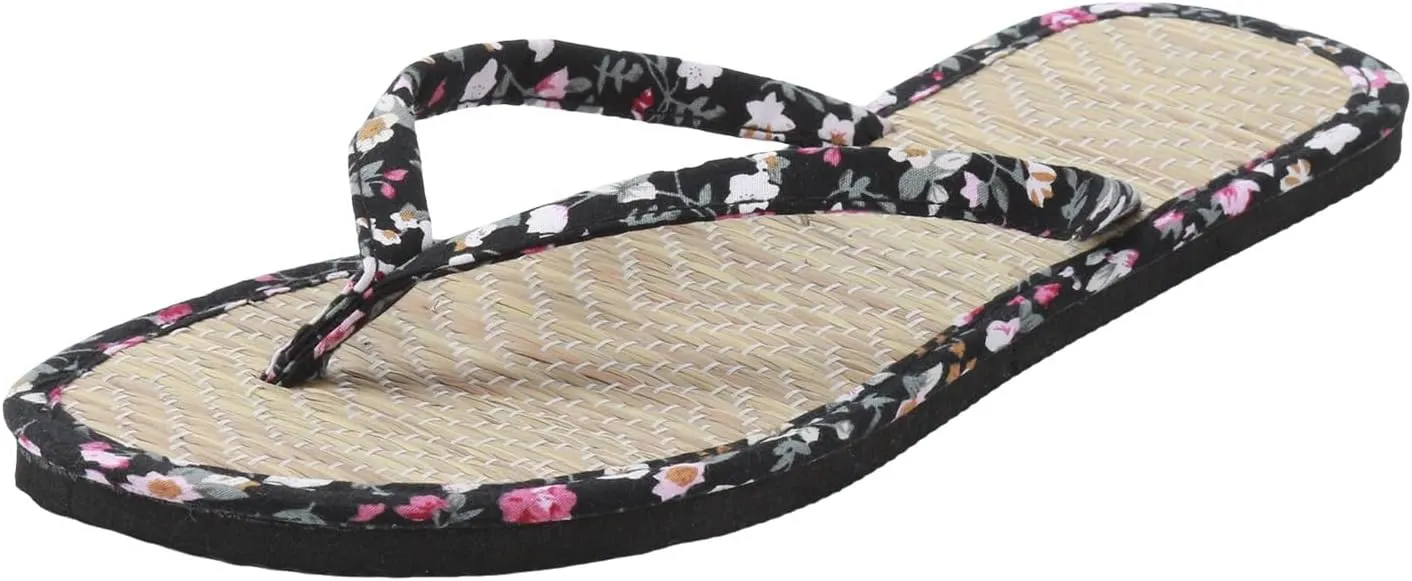 Women Shoes Flat Thongs Straw Mat Slippers Casual Home Fashion Woven Sandals Espadrille Wedges Shoes for Women