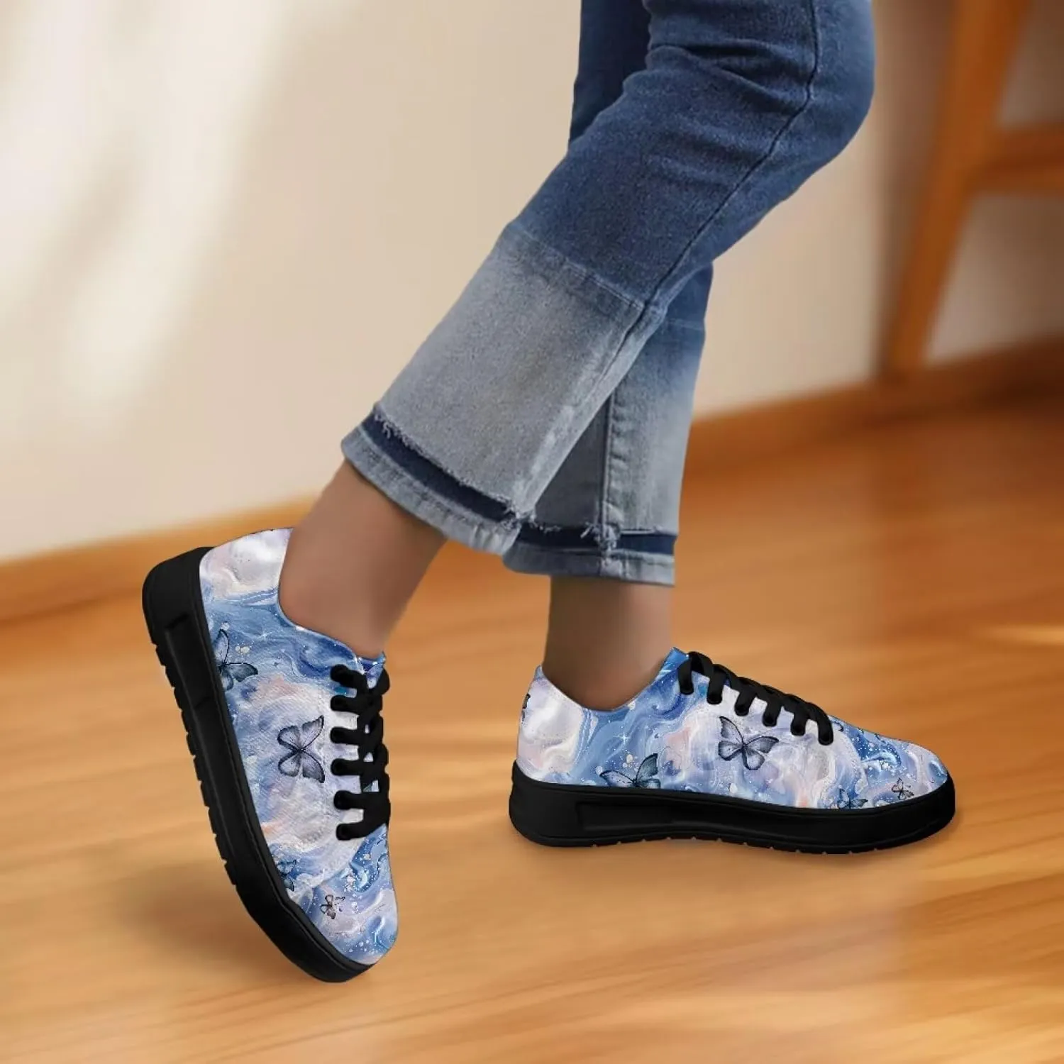 Women??s Canvas Sneakers Orthotic Walking Shoes with Memory Foam Non-Slip Canvas Shoes for Hiking Walking Running